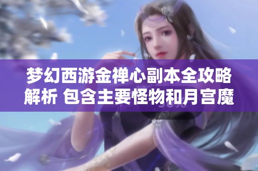梦幻西游金禅心副本全攻略解析 包含主要怪物和月宫魔方寸信息