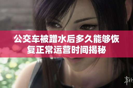 公交车被蹭水后多久能够恢复正常运营时间揭秘