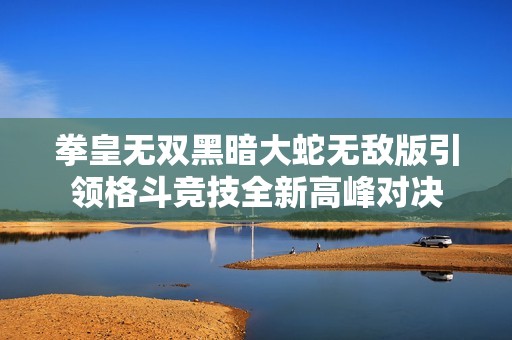 拳皇无双黑暗大蛇无敌版引领格斗竞技全新高峰对决