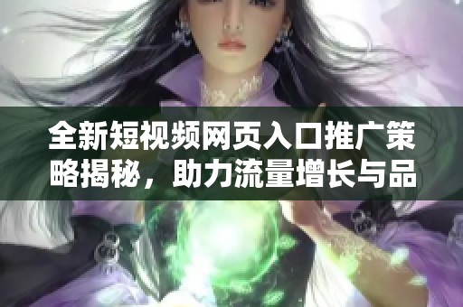 全新短视频网页入口推广策略揭秘，助力流量增长与品牌提升