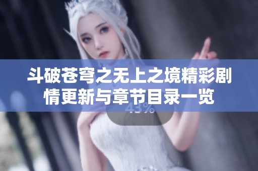 斗破苍穹之无上之境精彩剧情更新与章节目录一览