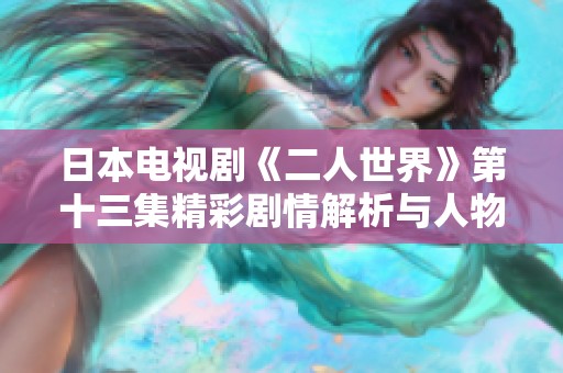 日本电视剧《二人世界》第十三集精彩剧情解析与人物发展探讨