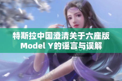 特斯拉中国澄清关于六座版Model Y的谣言与误解
