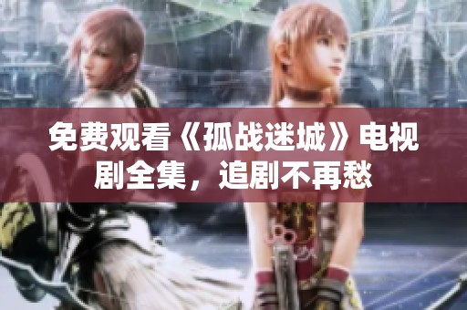 免费观看《孤战迷城》电视剧全集，追剧不再愁