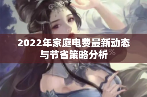 2022年家庭电费最新动态与节省策略分析
