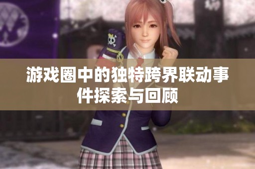 游戏圈中的独特跨界联动事件探索与回顾