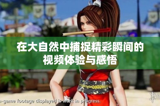 在大自然中捕捉精彩瞬间的视频体验与感悟
