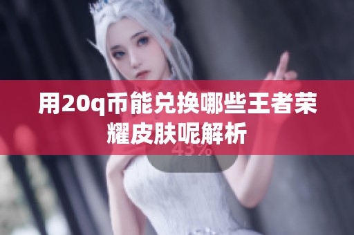用20q币能兑换哪些王者荣耀皮肤呢解析