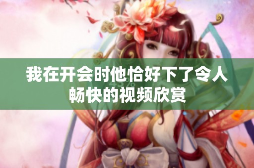我在开会时他恰好下了令人畅快的视频欣赏