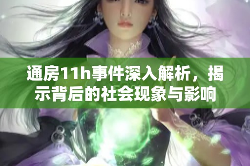 通房11h事件深入解析，揭示背后的社会现象与影响