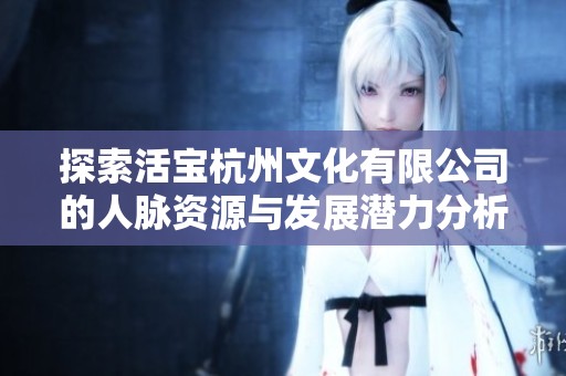 探索活宝杭州文化有限公司的人脉资源与发展潜力分析