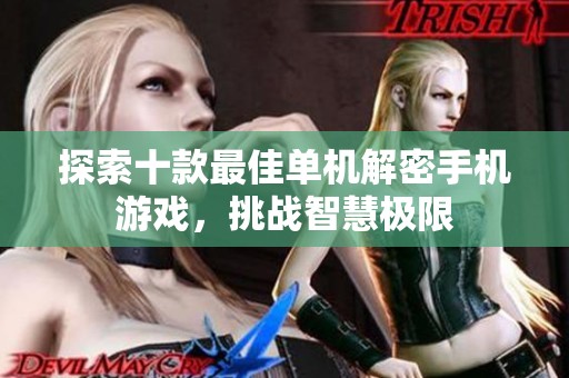 探索十款最佳单机解密手机游戏，挑战智慧极限