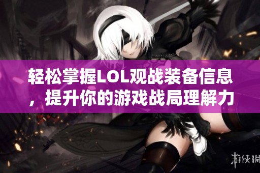 轻松掌握LOL观战装备信息，提升你的游戏战局理解力