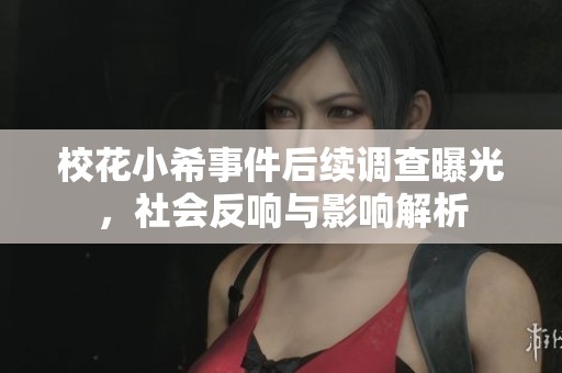 校花小希事件后续调查曝光，社会反响与影响解析
