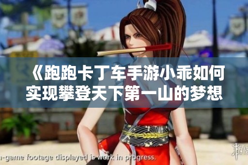 《跑跑卡丁车手游小乖如何实现攀登天下第一山的梦想》