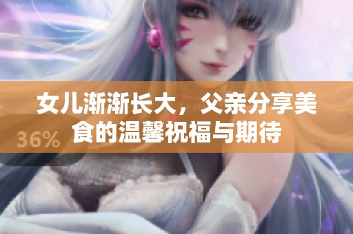 女儿渐渐长大，父亲分享美食的温馨祝福与期待