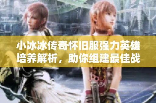 小冰冰传奇怀旧服强力英雄培养解析，助你组建最佳战斗团队！