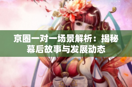 京圈一对一场景解析：揭秘幕后故事与发展动态