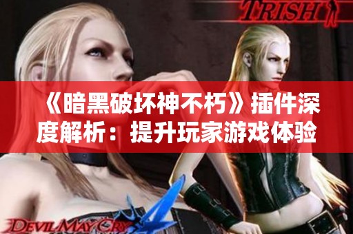 《暗黑破坏神不朽》插件深度解析：提升玩家游戏体验的秘密武器