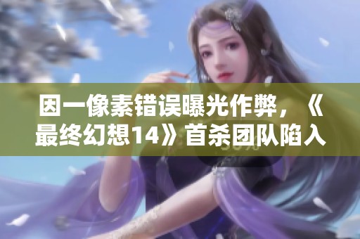 因一像素错误曝光作弊，《最终幻想14》首杀团队陷入争议风波