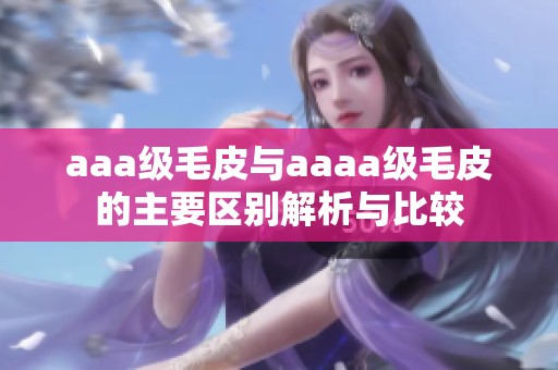 aaa级毛皮与aaaa级毛皮的主要区别解析与比较