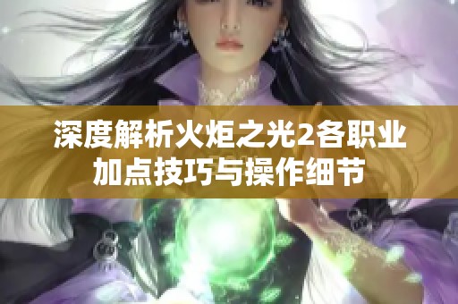 深度解析火炬之光2各职业加点技巧与操作细节
