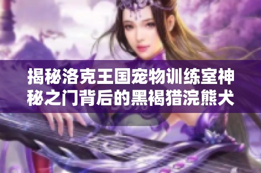 揭秘洛克王国宠物训练室神秘之门背后的黑褐猎浣熊犬训练秘密