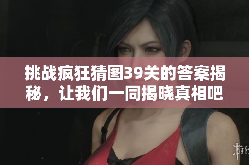 挑战疯狂猜图39关的答案揭秘，让我们一同揭晓真相吧！