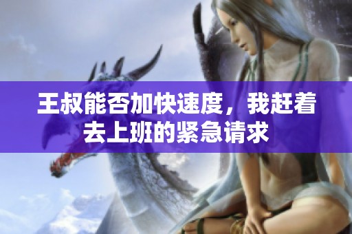王叔能否加快速度，我赶着去上班的紧急请求