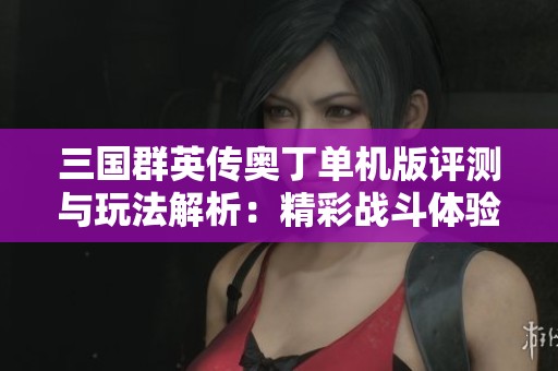 三国群英传奥丁单机版评测与玩法解析：精彩战斗体验探索