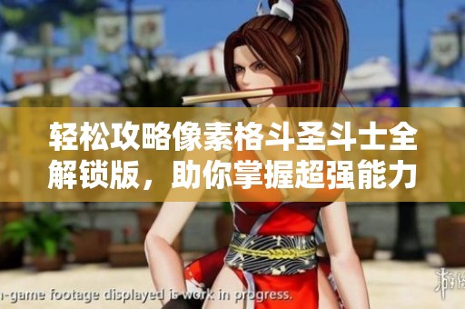 轻松攻略像素格斗圣斗士全解锁版，助你掌握超强能力技巧