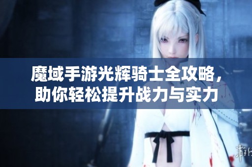 魔域手游光辉骑士全攻略，助你轻松提升战力与实力