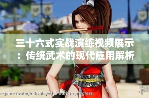 三十六式实战演练视频展示：传统武术的现代应用解析