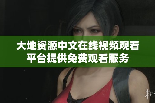 大地资源中文在线视频观看平台提供免费观看服务