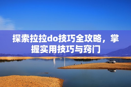探索拉拉do技巧全攻略，掌握实用技巧与窍门