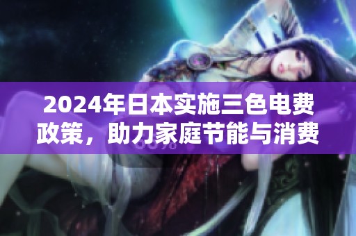 2024年日本实施三色电费政策，助力家庭节能与消费优化