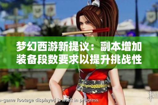 梦幻西游新提议：副本增加装备段数要求以提升挑战性