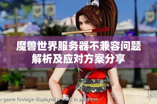 魔兽世界服务器不兼容问题解析及应对方案分享