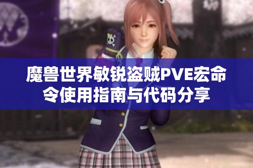 魔兽世界敏锐盗贼PVE宏命令使用指南与代码分享