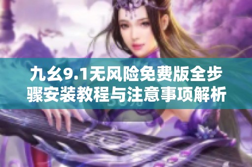 九幺9.1无风险免费版全步骤安装教程与注意事项解析