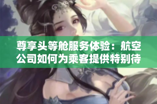 尊享头等舱服务体验：航空公司如何为乘客提供特别待遇