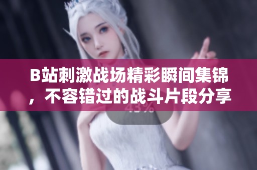 B站刺激战场精彩瞬间集锦，不容错过的战斗片段分享