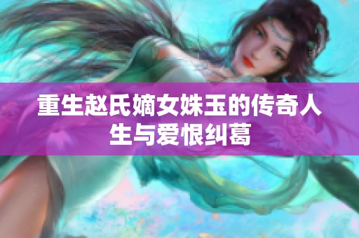 重生赵氏嫡女姝玉的传奇人生与爱恨纠葛
