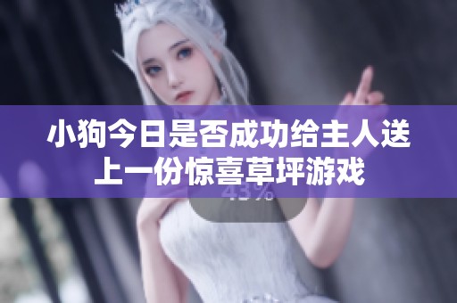 小狗今日是否成功给主人送上一份惊喜草坪游戏