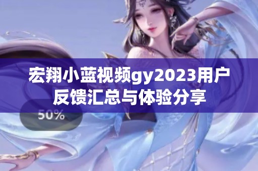 宏翔小蓝视频gy2023用户反馈汇总与体验分享
