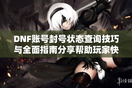 DNF账号封号状态查询技巧与全面指南分享帮助玩家快速了解账号情况