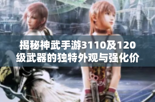 揭秘神武手游3110及120级武器的独特外观与强化价值分析