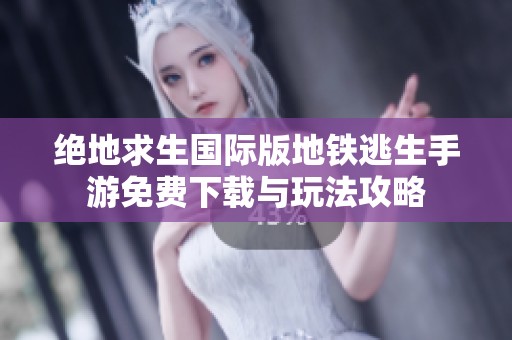 绝地求生国际版地铁逃生手游免费下载与玩法攻略