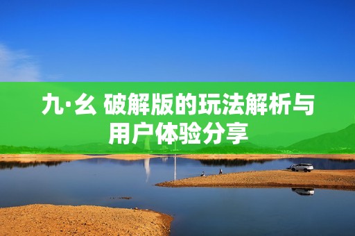 九·幺 破解版的玩法解析与用户体验分享