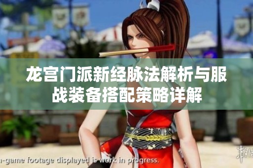 龙宫门派新经脉法解析与服战装备搭配策略详解